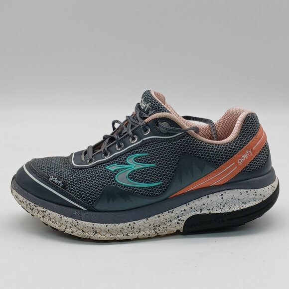 Gravity Defyer Men's Sneakers Size 9.5 Gray & Orange Shock Absorbing Athletic Wa - Picture 3 of 10